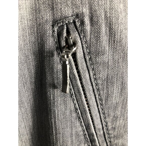 Jacky Vanilia Becky Gray Denim Trouser Pants Size 14 With Zip Pockets - Picture 12 of 16
